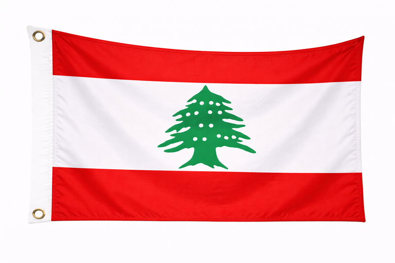 Lebanon Budget Display Flag 91cm x 60cm (3ft x 2ft)
