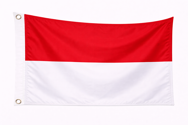 Monaco Budget Display Flag 91cm x 60cm (3ft x 2ft)