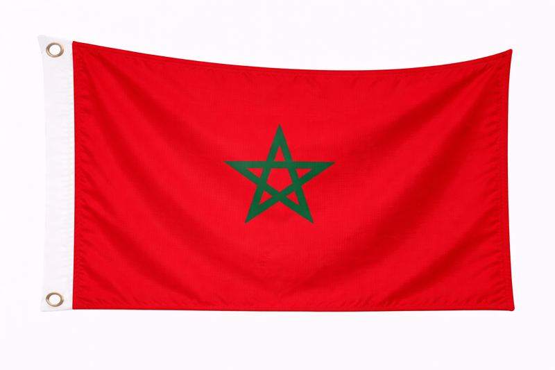 Morocco 1.52m x 0.91m (5ftx 3ft) Budget Display Flag