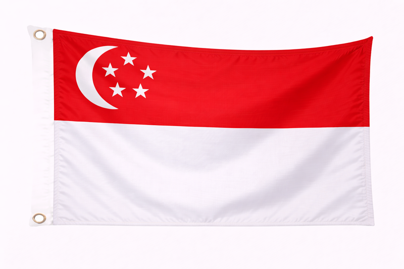 Singapore 1.52m x 0.91m (5ftx 3ft) Budget Display Flag