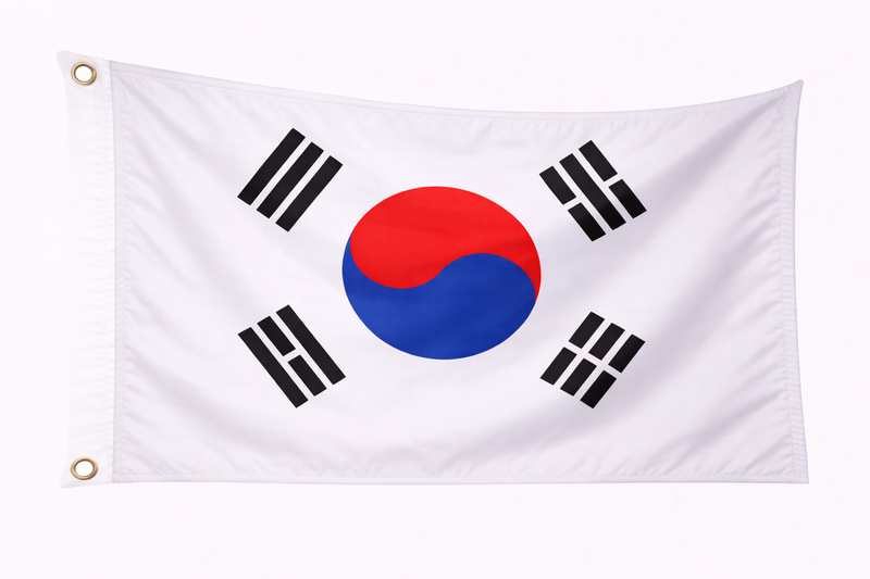 South Korea 1.52m x 0.91m (5ftx 3ft) Budget Display Flag