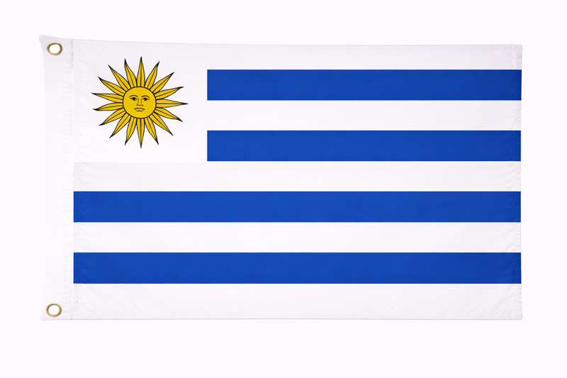 Uruguay budget display flag 3ft x 2ft (91cm x 60cm)