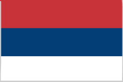 Serbia 1.52m x 0.91m (5ftx 3ft) Budget Display Flag