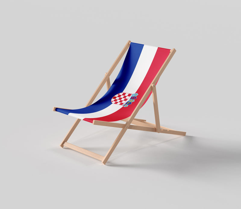 Croatia flag deckchair