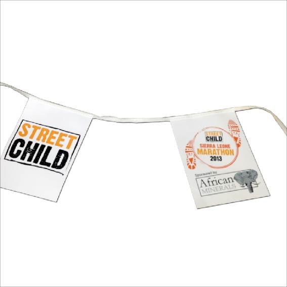 Bespoke Printed Paper Bunting - A4 Rectangles - QUICK Delivery