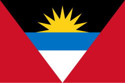 Antigua Budget Display Flag 91cm x 60cm (3ft x 2ft)