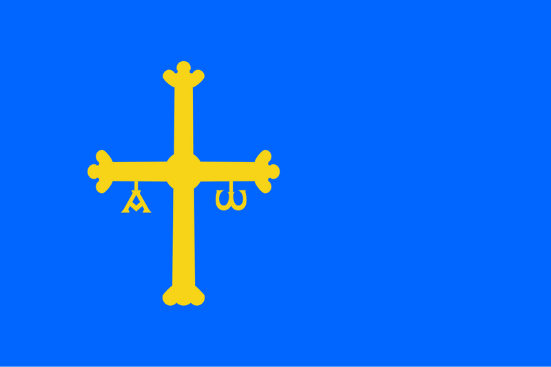 Sewn Asturias Flags