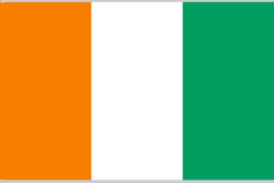 Ivory Coast Budget Display Flag 91cm x 60cm (3ft x 2ft)
