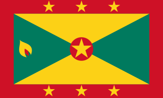 Grenada 1.52m x 0.91m (5ftx 3ft) Budget Display Flag