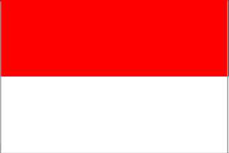 Indonesia Budget Display Flag 91cm x 60cm (3ft x 2ft)