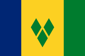 St Vincent & Grenadines 1.52m x 0.91m (5ftx 3ft) Budget Display Flag