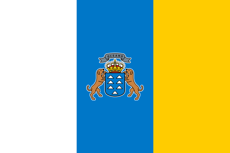 Canary Islands Sewn Flags