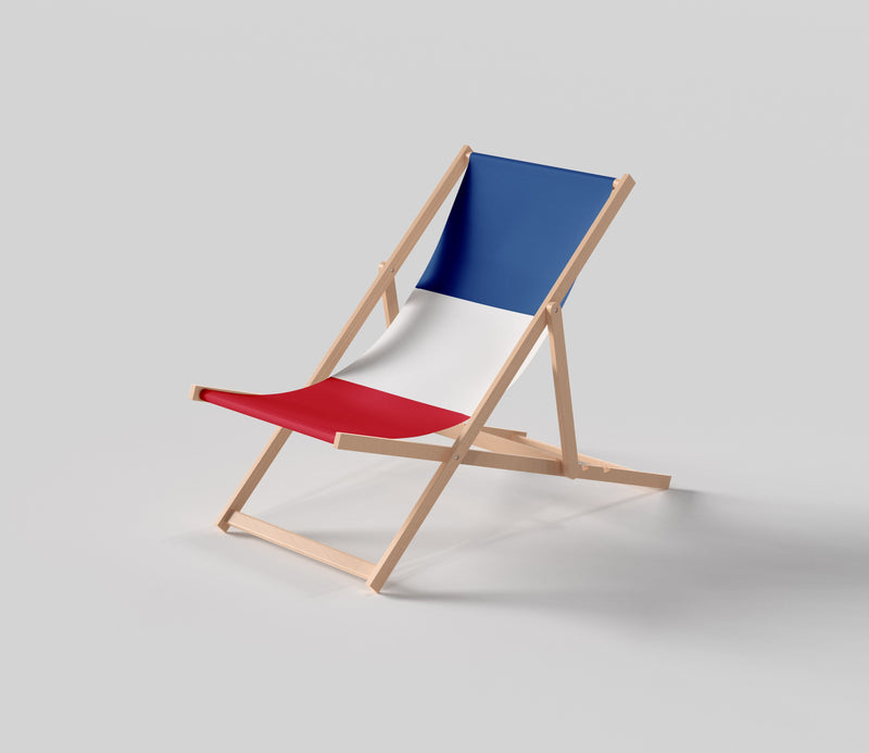 France flag deckchair