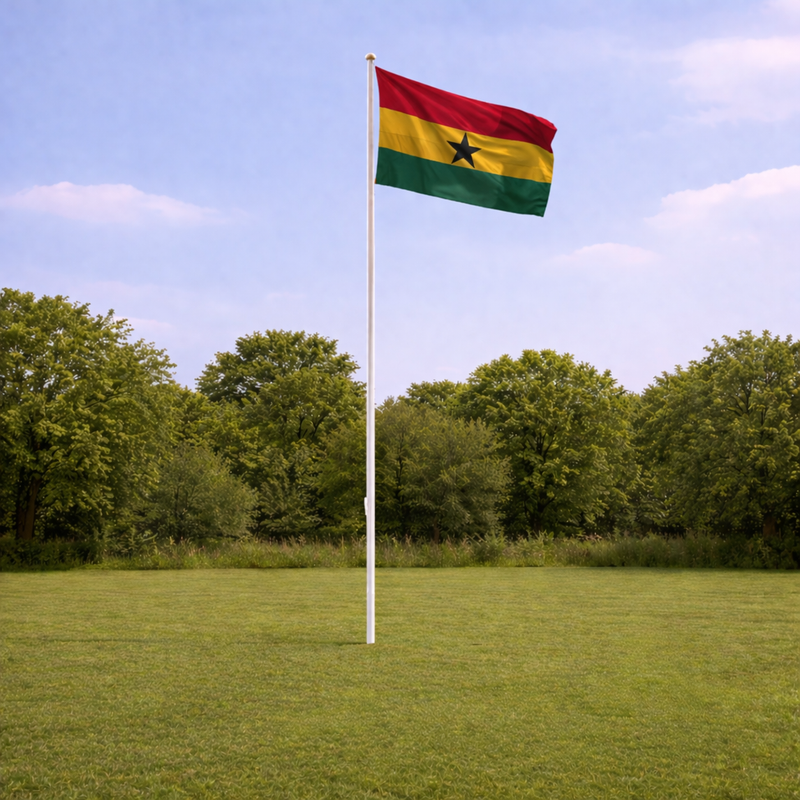 Ghana Supporters Flagpole Kit