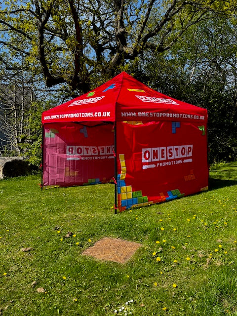 Value 3m x 3m Printed Gazebo