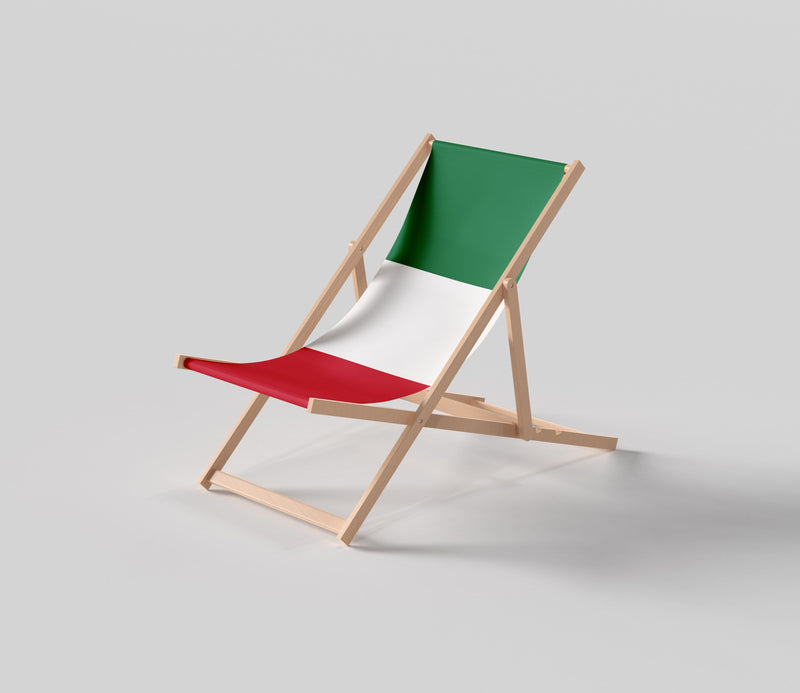 Italy flag deckchair