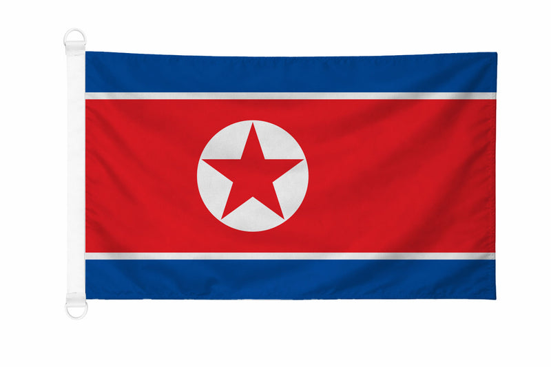 Printed North Korea Flags