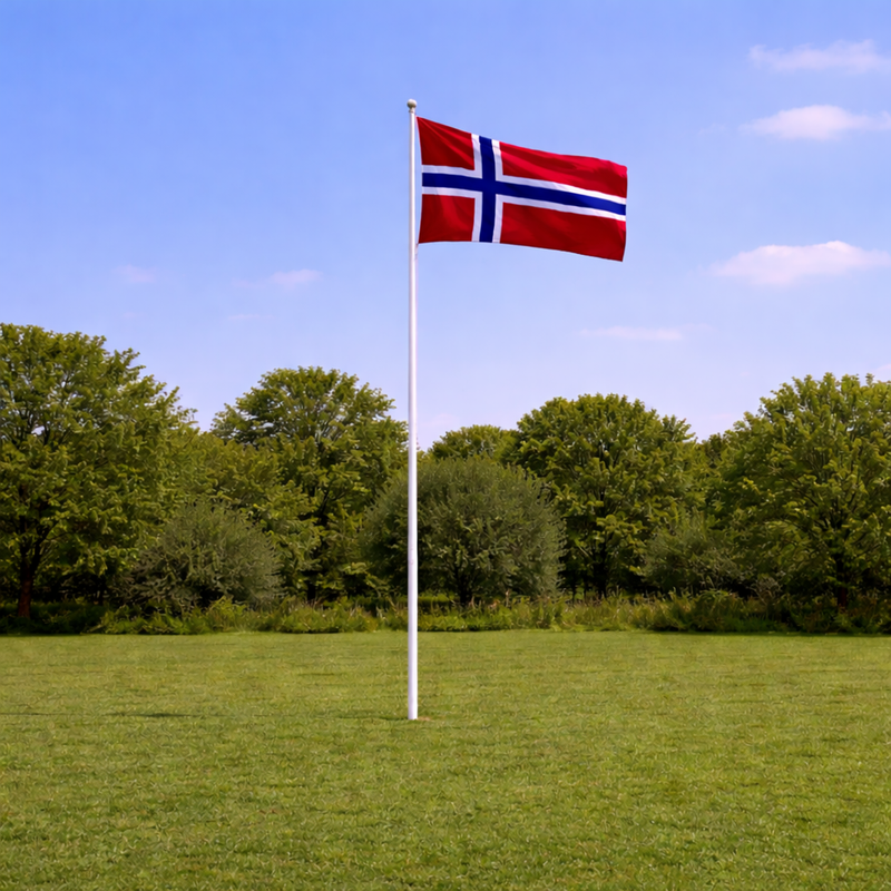 Norway Supporter Flagpole Kit