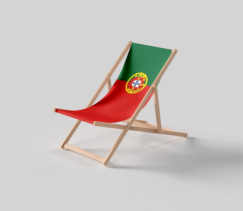 Portugal flag deckchair