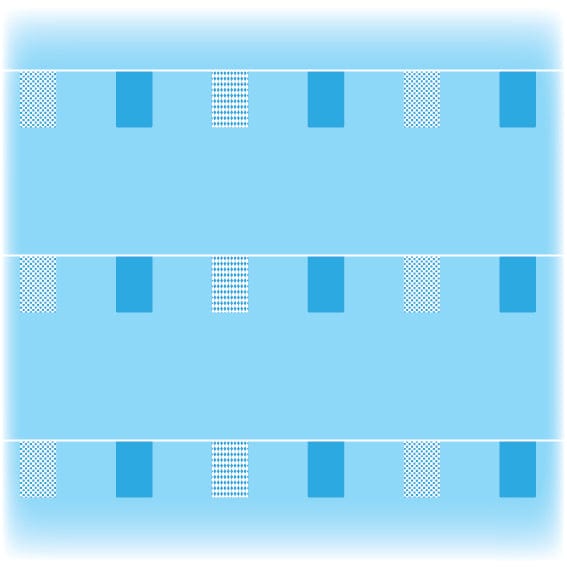 Rectangular Oktoberfest Bunting - Checkered design