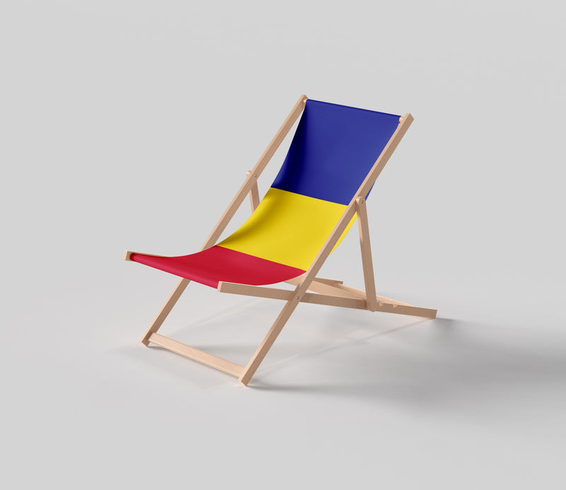 Romania flag deckchair