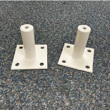Wall flagpole spacers