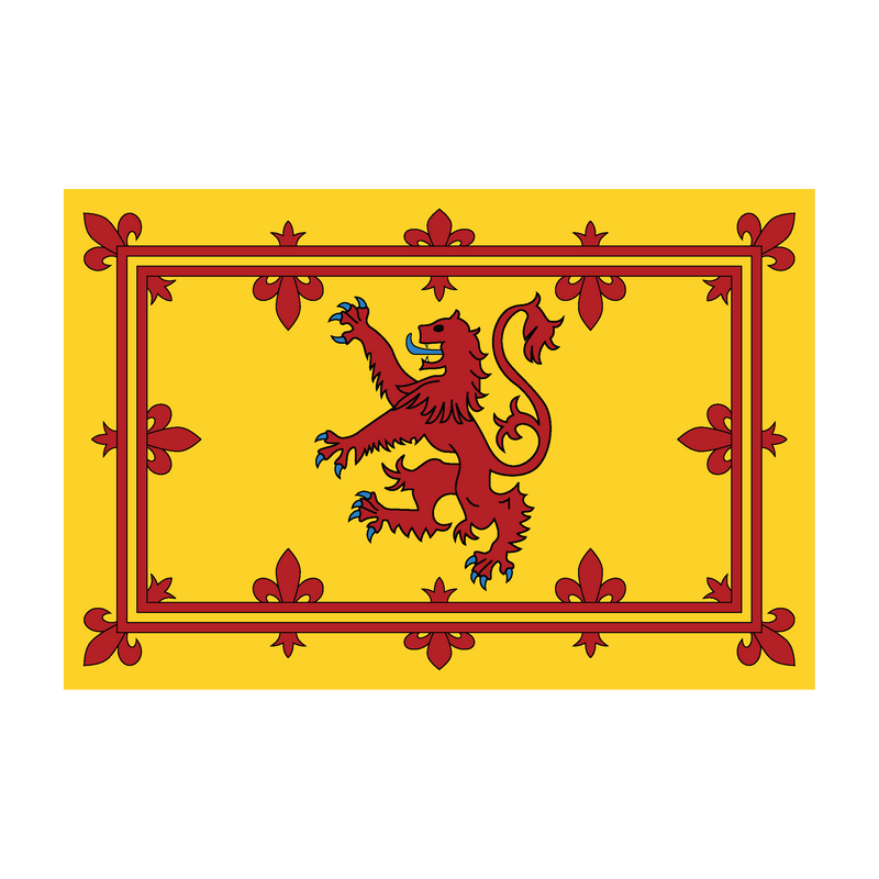 Scottish Lion printed flag - 3yd (27.4cm x 1.37cm)