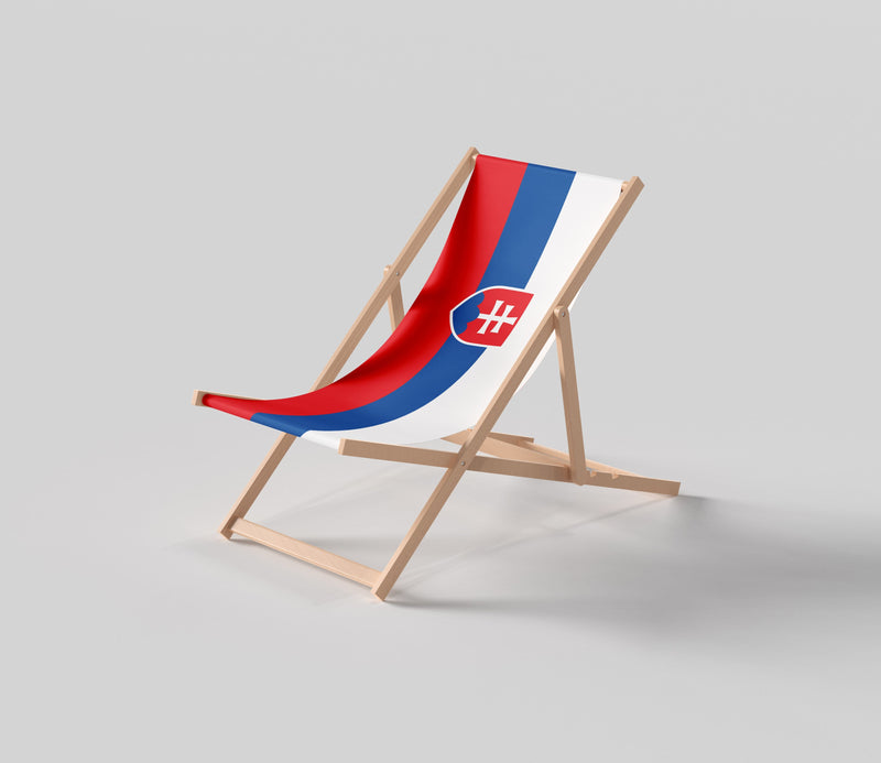 Slovakia flag deckchair