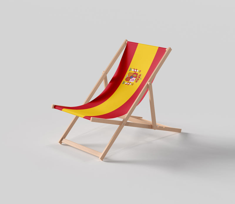 Spain flag deckchair