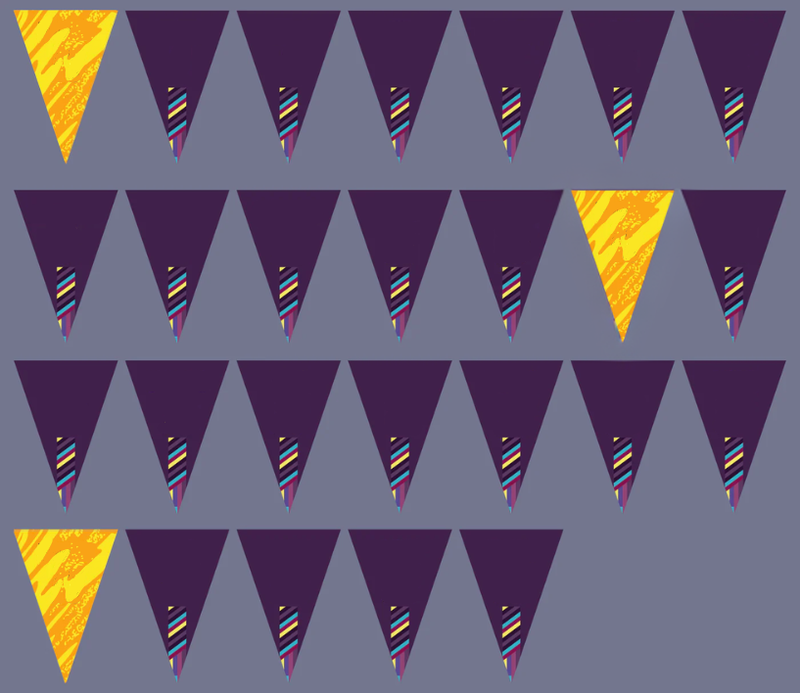 England Football Team Squad Bunting (Away Kit)