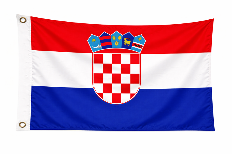 Croatia Budget Display Flag 91cm x 60cm (3ft x 2ft)