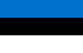 Estonia Sewn Flag with Rope & Toggle
