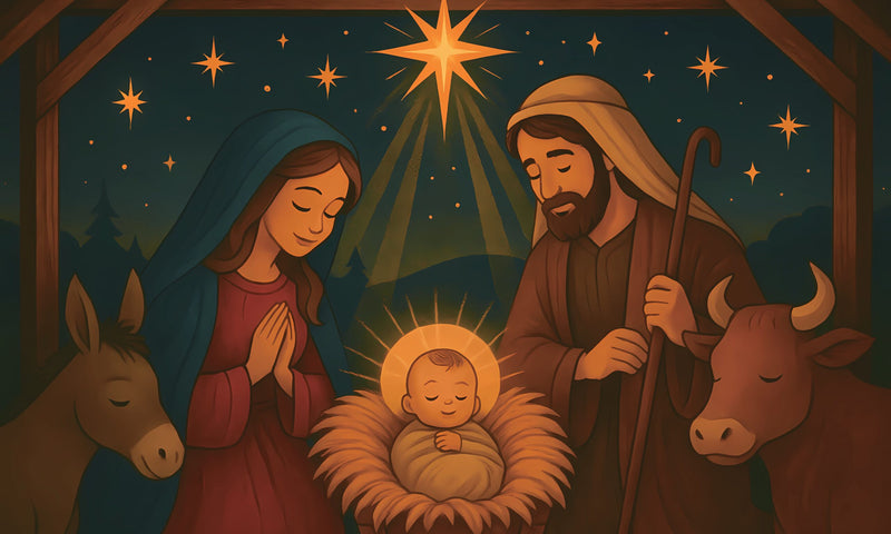Christmas Nativity 5ft x 3ft Flag
