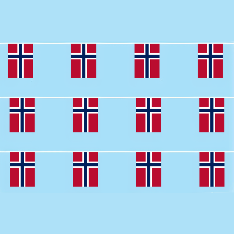 Norway Flag Synthetic Bunting