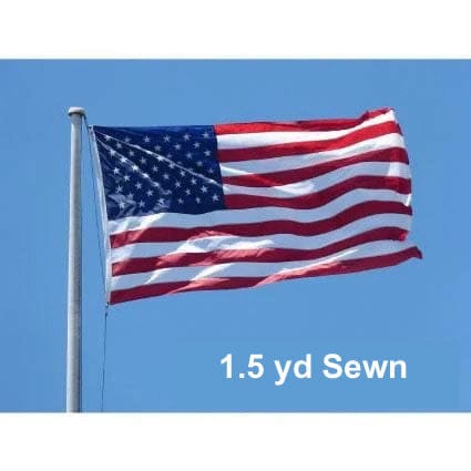 Sewn Woven Polyester USA Flag 1.5 yard