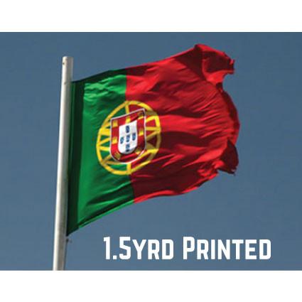 Printed Polyester Portugal Flag 1.5yrd
