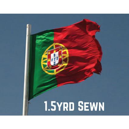 Sewn Woven Portugal Flag 1.5yrd