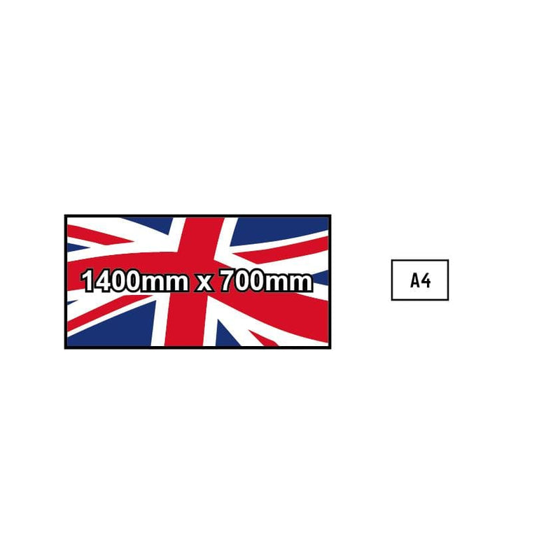 Custom Printed Flag - 1400mm x 700mm