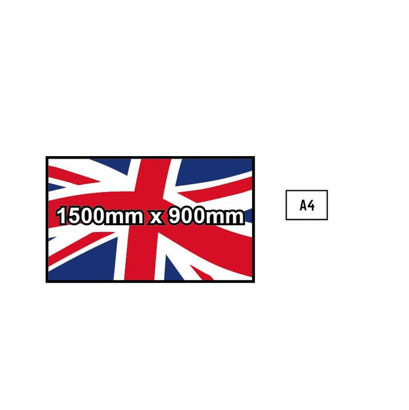Custom Printed Flag - 1500mm x 900mm - EXPRESS DELIVERY