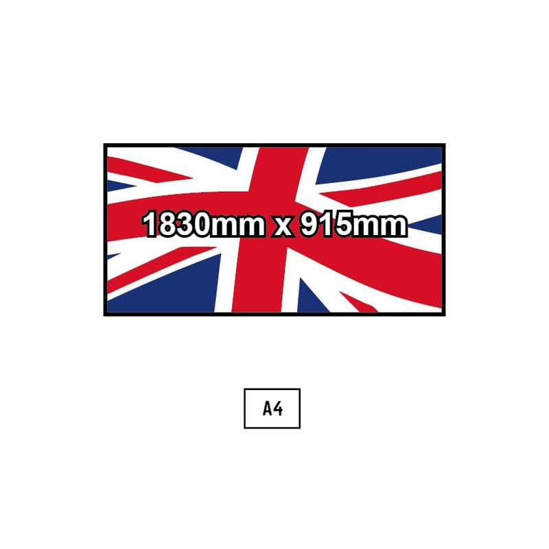 Custom Printed Flag - 1830mm x 915mm - QUICK DELIVERY