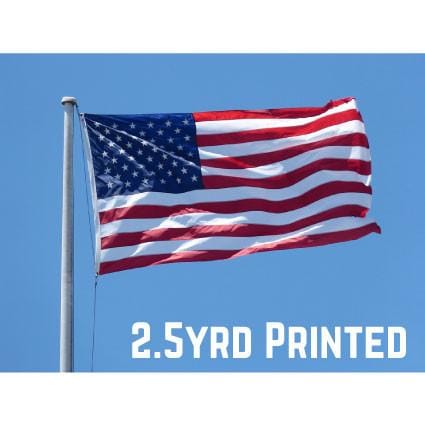 Printed Polyester USA Flag 2.5yrd
