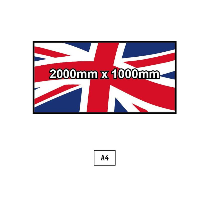Custom Printed Flag - 2000mm x 1000mm