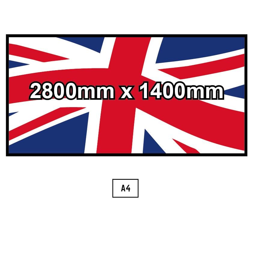 Custom Printed Flag - 2800mm x 1400mm – Flags and Flagpoles
