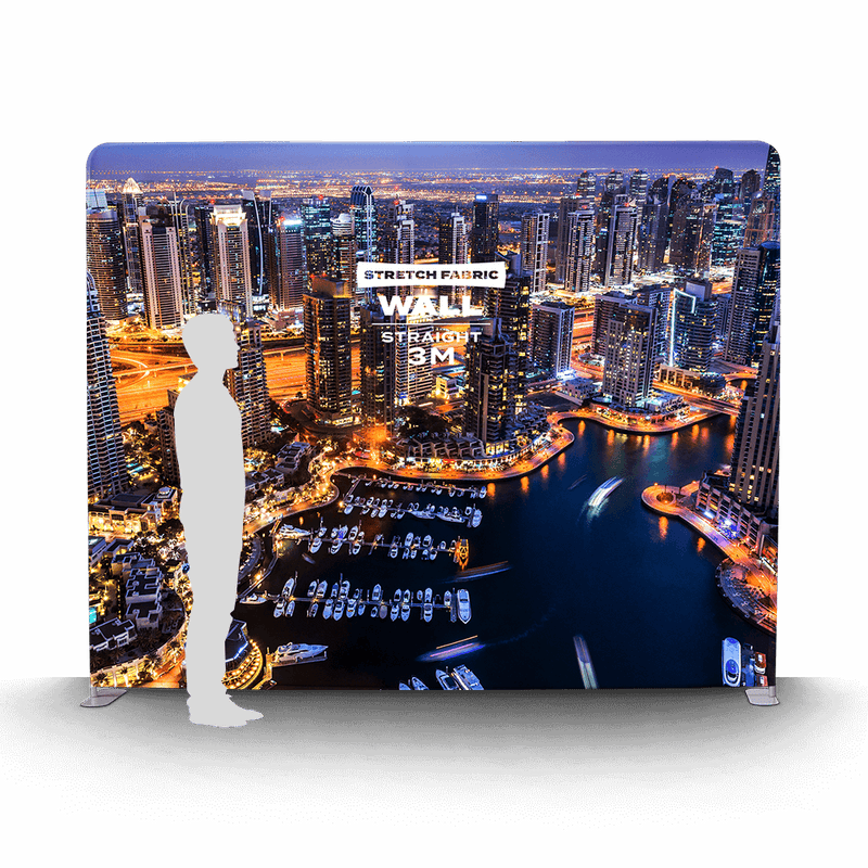 3M Straight Stretch personalised logo wall