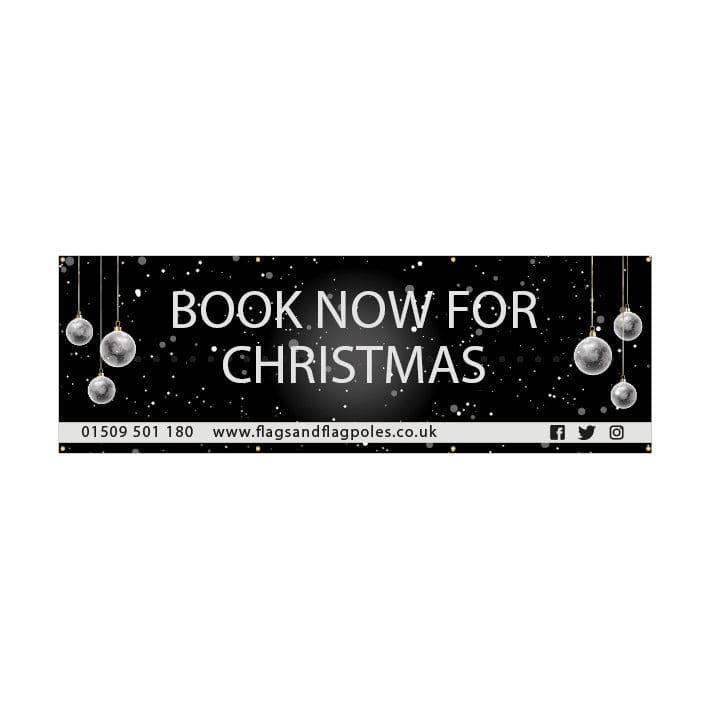 Custom Printed Christmas banners - 3m x 1m