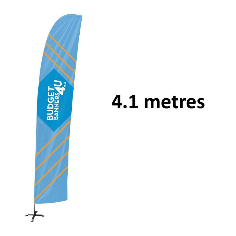 Large Budget Feather Flag with Cross base