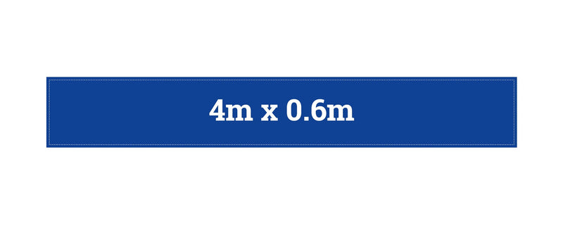 4m x 0.6m custom printed banner