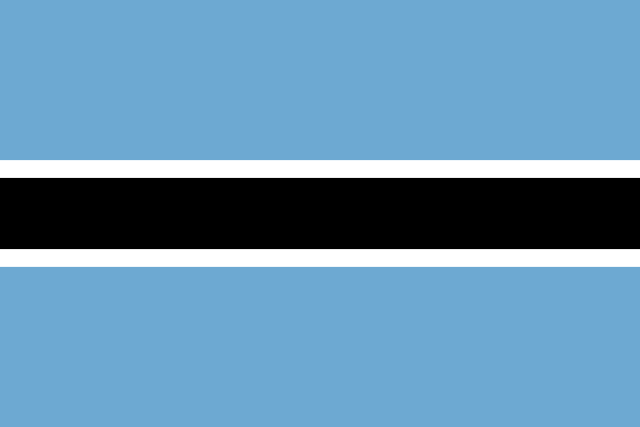 Botswana 1.52m x 0.91m (5ftx 3ft) Budget Display Flag