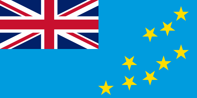 Tuvalu 1.52m x 0.91m (5ftx 3ft) Budget Display Flag