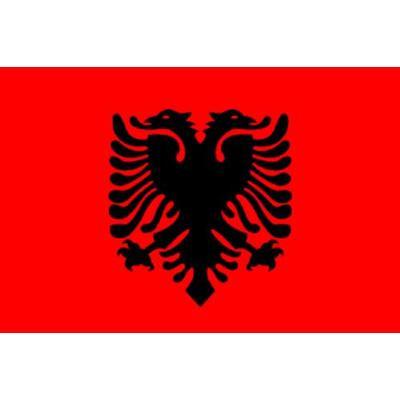 Albania Sewn Flag with Rope & Toggle